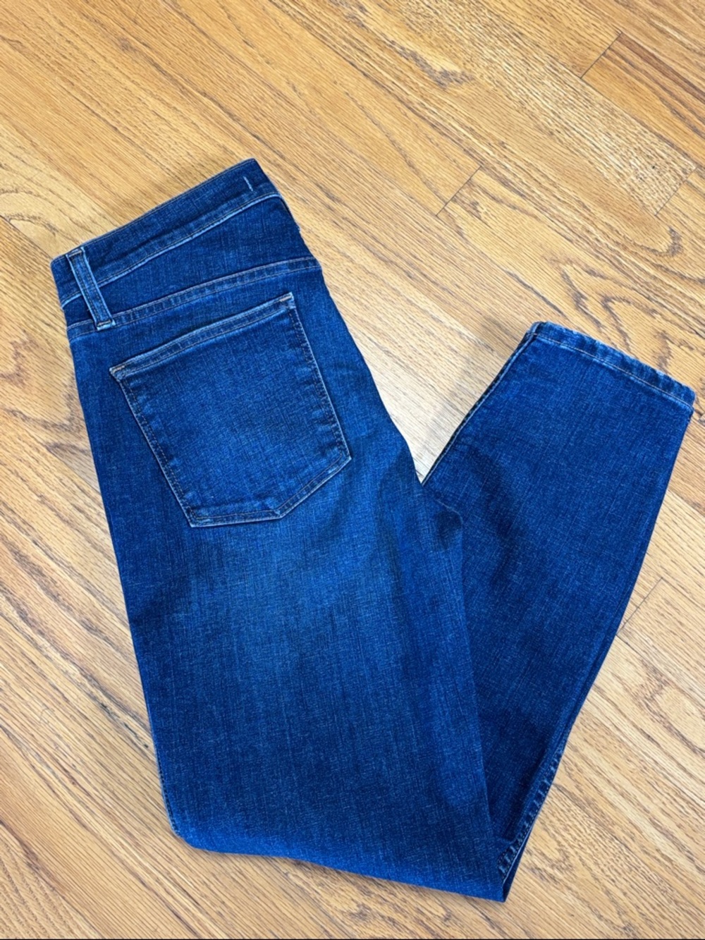 Madewell 9" High Riser Skinny Skinny Crop Stretch Blue Jeans Size W/28 - Picture 11 of 13